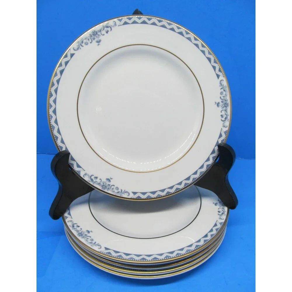 Royal Doulton Josephine Gold Dessert Bread Plates Bundle of 5